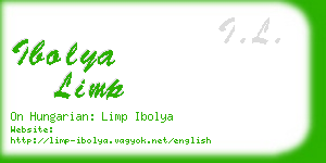 ibolya limp business card